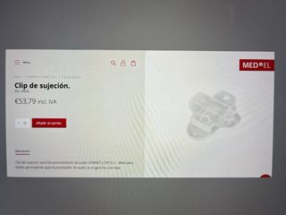 Accesorios para fijar procesador Sonnet 2 Med-El