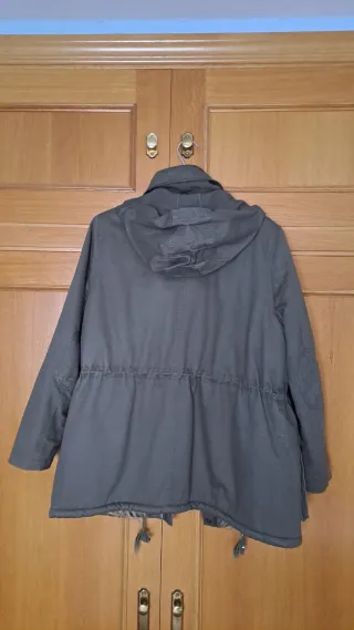 Parka verde militar con forro