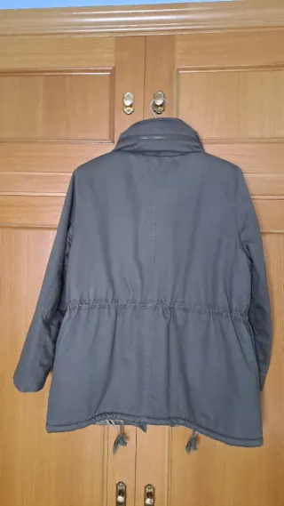 Parka verde militar con forro