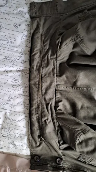 Parka verde militar con forro