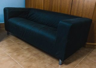 Sofá 2 plazas KLIPPAN negro