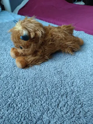 Peluche Mucca Highland Marrone