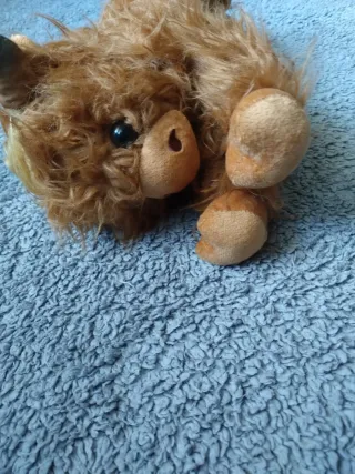 Peluche Mucca Highland Marrone