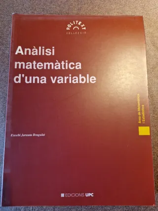 Anàlisi matemàtica d'una variable