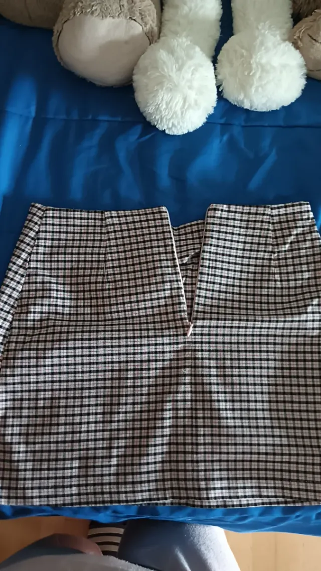 Falda cuadros Lefties