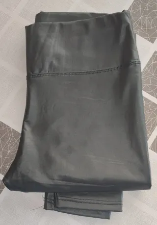 Leggings efecto piel negros mujer Talla XL