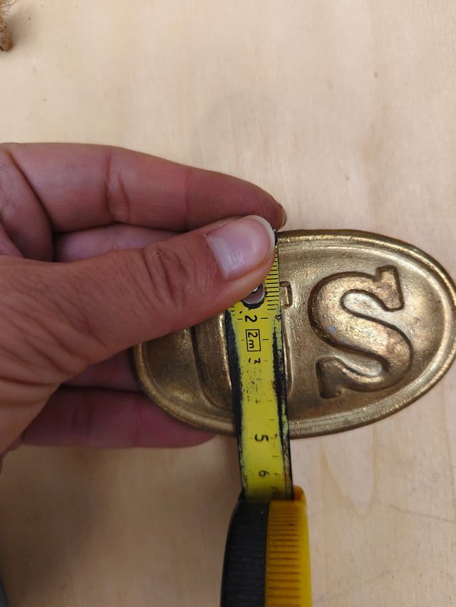 Hebilla de cinturón ovalada US