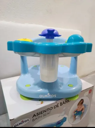 Asiento bebé baño Olmitos con juguetes