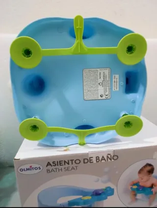 Asiento bebé baño Olmitos con juguetes