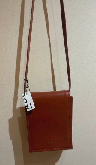 Bolso Adolfo Domínguez Piel Marrón Nuevo