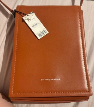 Bolso Adolfo Domínguez Piel Marrón Nuevo