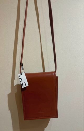 Bolso Adolfo Domínguez Piel Marrón Nuevo