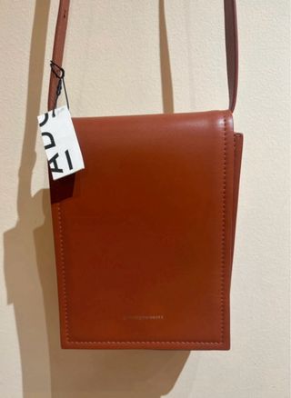 Bolso Adolfo Domínguez Piel Marrón Nuevo