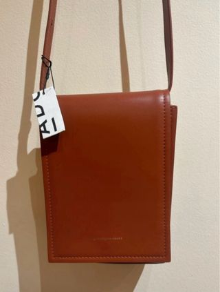 Bolso Adolfo Domínguez Piel Marrón Nuevo