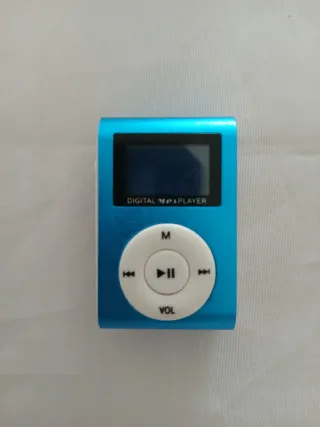 2 Reproductores MP3 Azul + Auriculares y USB