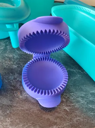 Lote Tupperware Azul y Morado