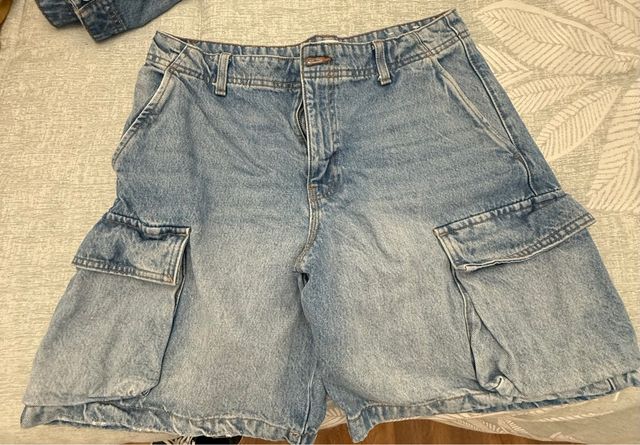 Pantalón vaquero cargo Pull&Bear Talla 38