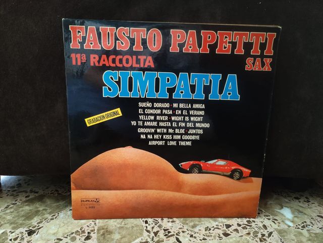 Vinilo Fausto Papetti 11ª Raccolta Simpatia Sax