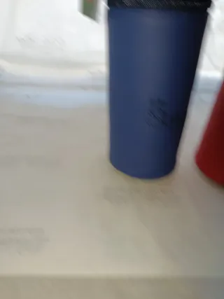 Portabiberones azul y rojo