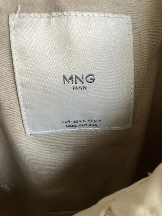 Abrigo beige Mango Talla M