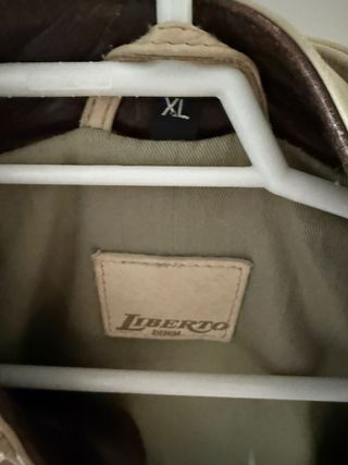 Cazadora de cuero para hombre