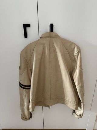 Cazadora de cuero para hombre