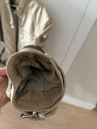 Cazadora de cuero para hombre