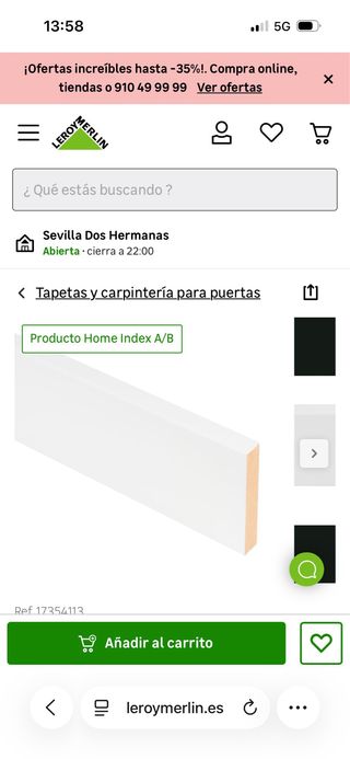 Kit 3 tapetas MDF lacado blanco