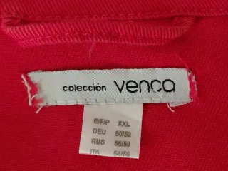 Cazadora vaquera roja