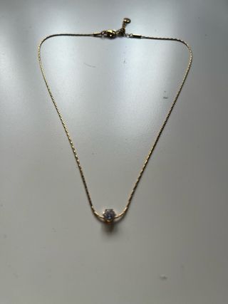 Collar bañado en oro 18k con colgante