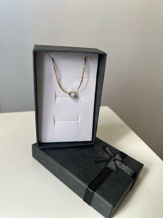 Collar bañado en oro 18k con colgante