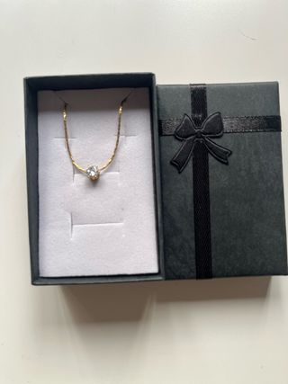 Collar bañado en oro 18k con colgante