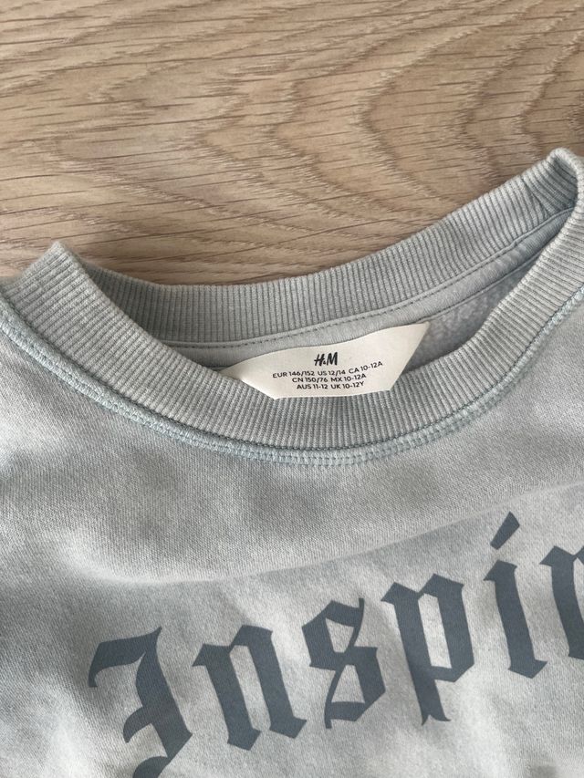 Sudadera H&M niña T. 10-12 Inspire