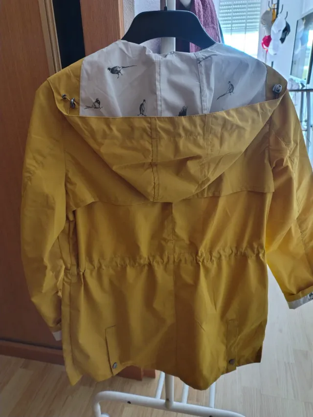 Chubasquero Cortavientos Mujer Amarillo