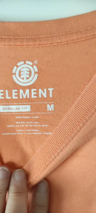 Camiseta Element Naranja Algodón