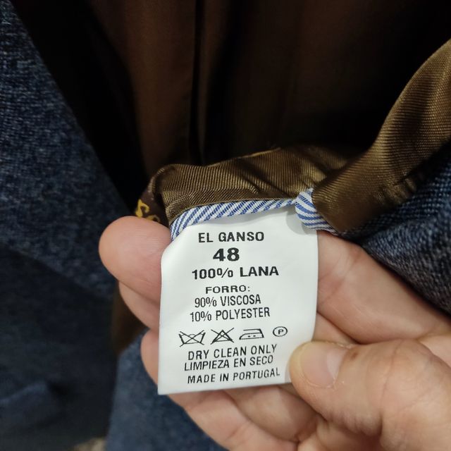 Americana El Ganso T48 Azul Marrón