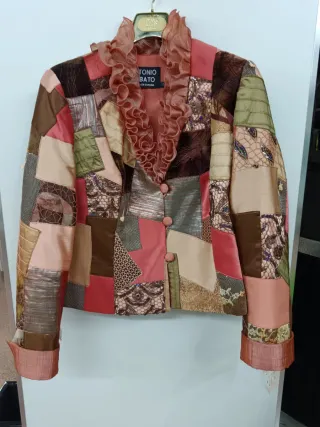 Chaqueta Antonio Lobato Patchwork Talla 44