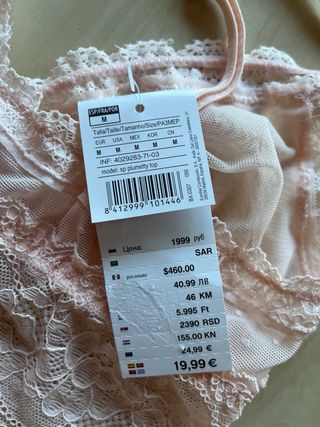 Sujetador lencería Women'secret rosa sin aros