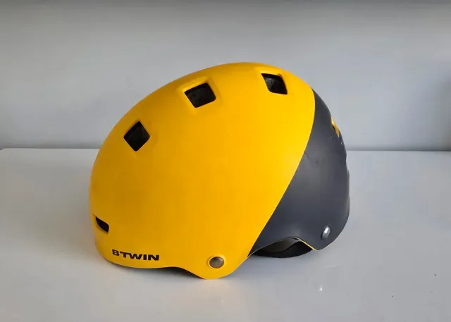 Casco bici infantile Btwin bicolore