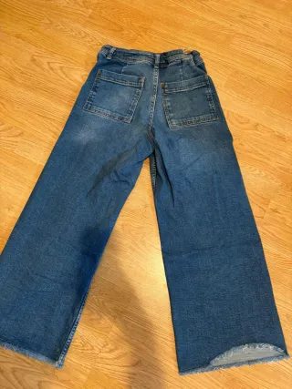 Pantalón vaquero ancho azul