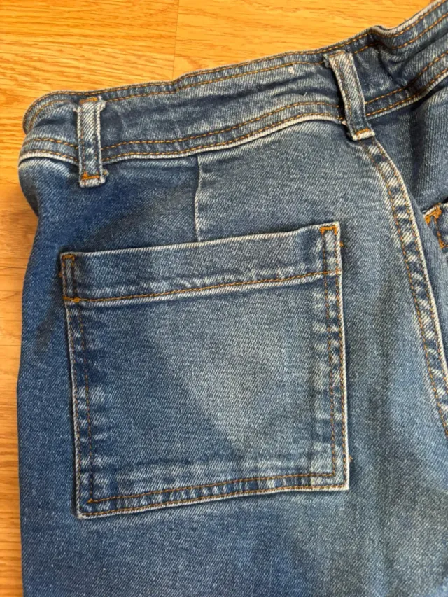 Pantalón vaquero ancho azul