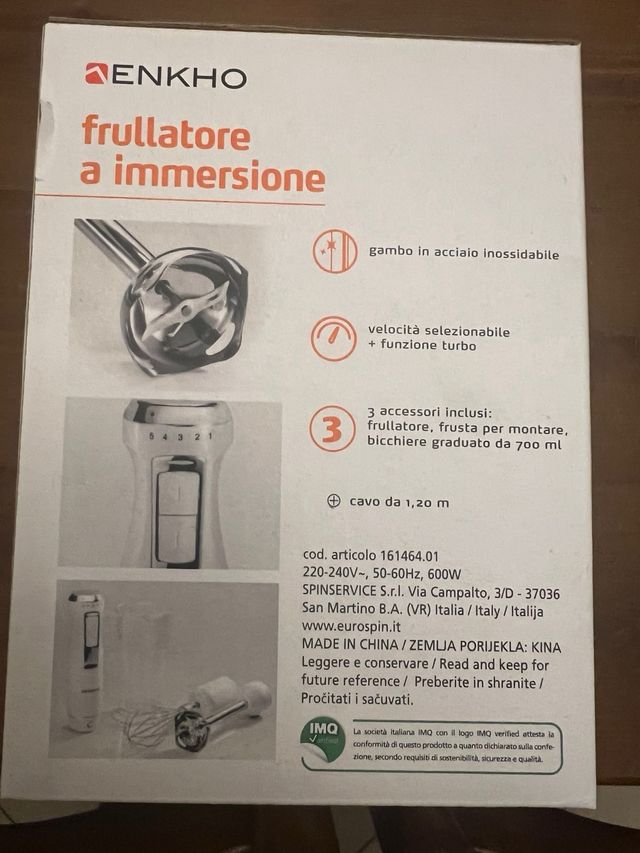 Frullatore a immersione con accessori