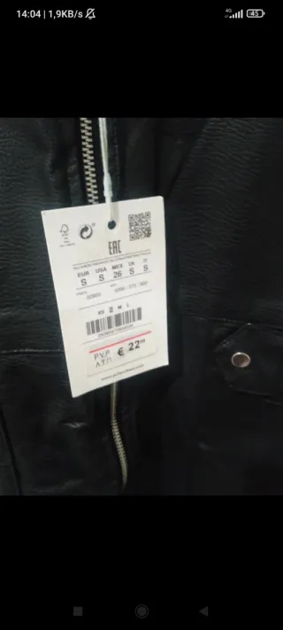 Vestido cuero cremallera frontal