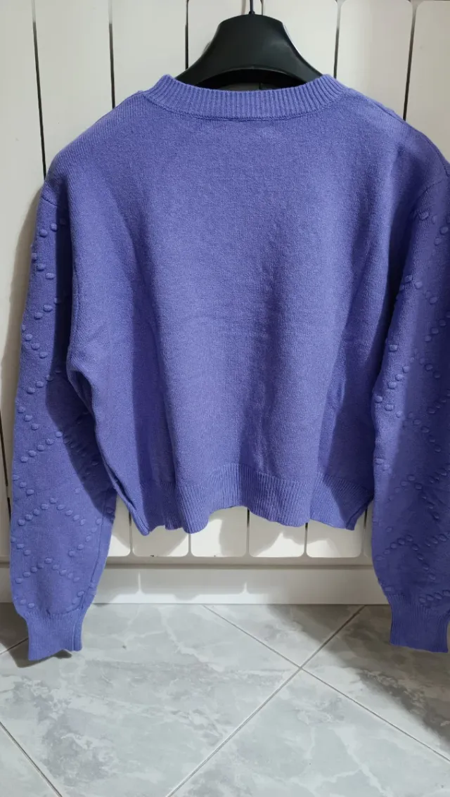 Maglioncino crop lilla