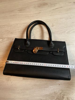 Bolso Negro Estilo Birkin