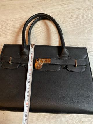 Bolso Negro Estilo Birkin