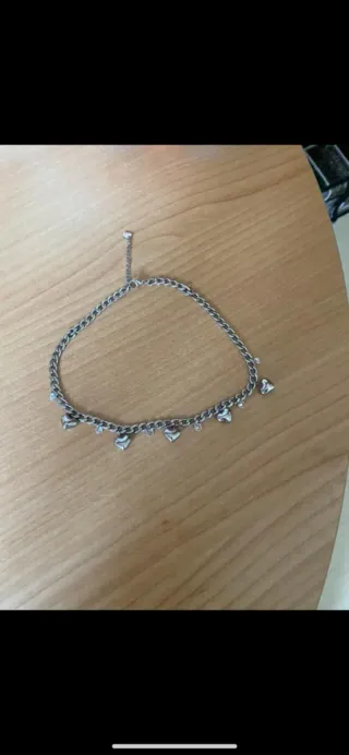 Collana cuoricini usata 2 ore