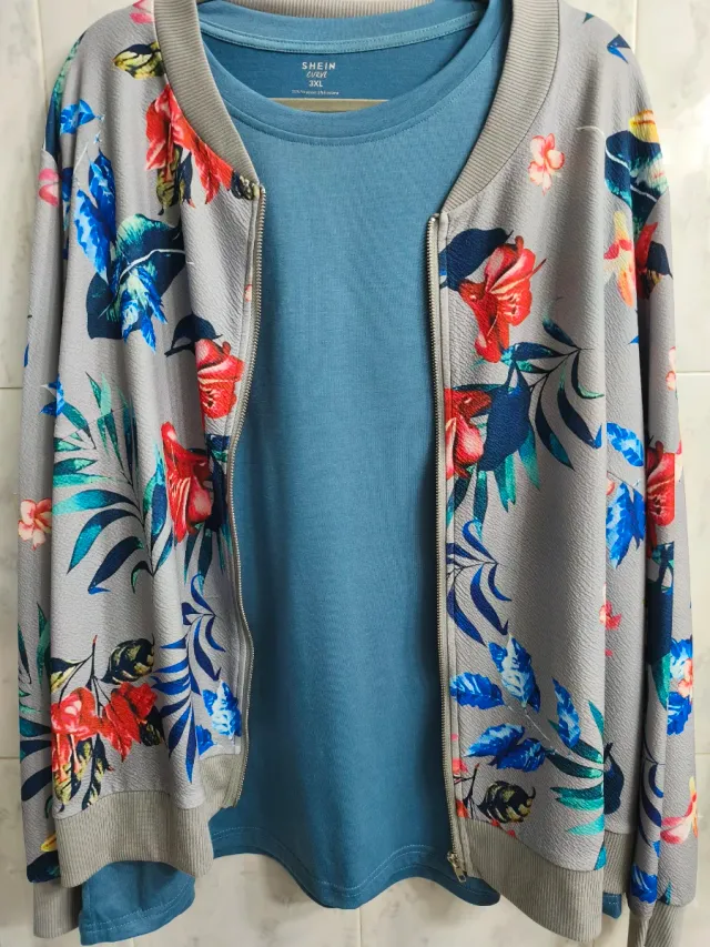 Conjunto SHEIN Talla 3XL Estampado Floral