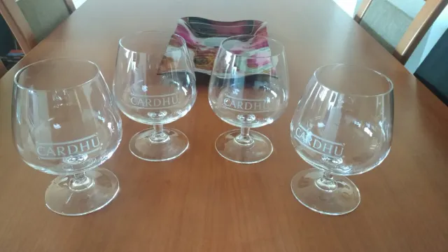 4 Copas de Brandy Cardhu Grandes Nuevas