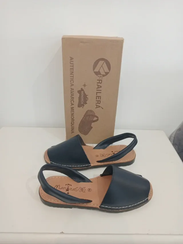 Menorquinas Frailera Talla 36 Negras